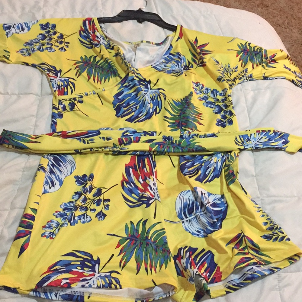 Island strappy romper